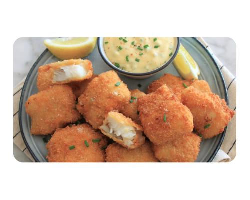 Nuggets de colin d&rsquo;Alaska et sauce tartare maison
