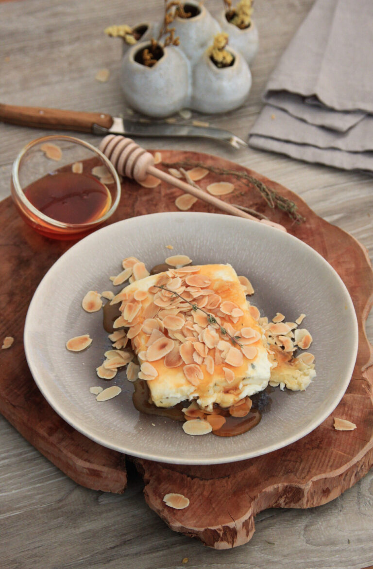 Feta miel-thym et amandes